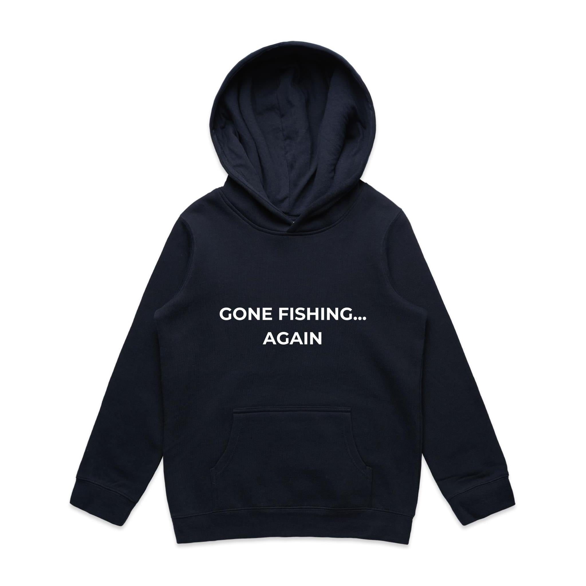 Gone Fishing Again.. Kids Hoodie