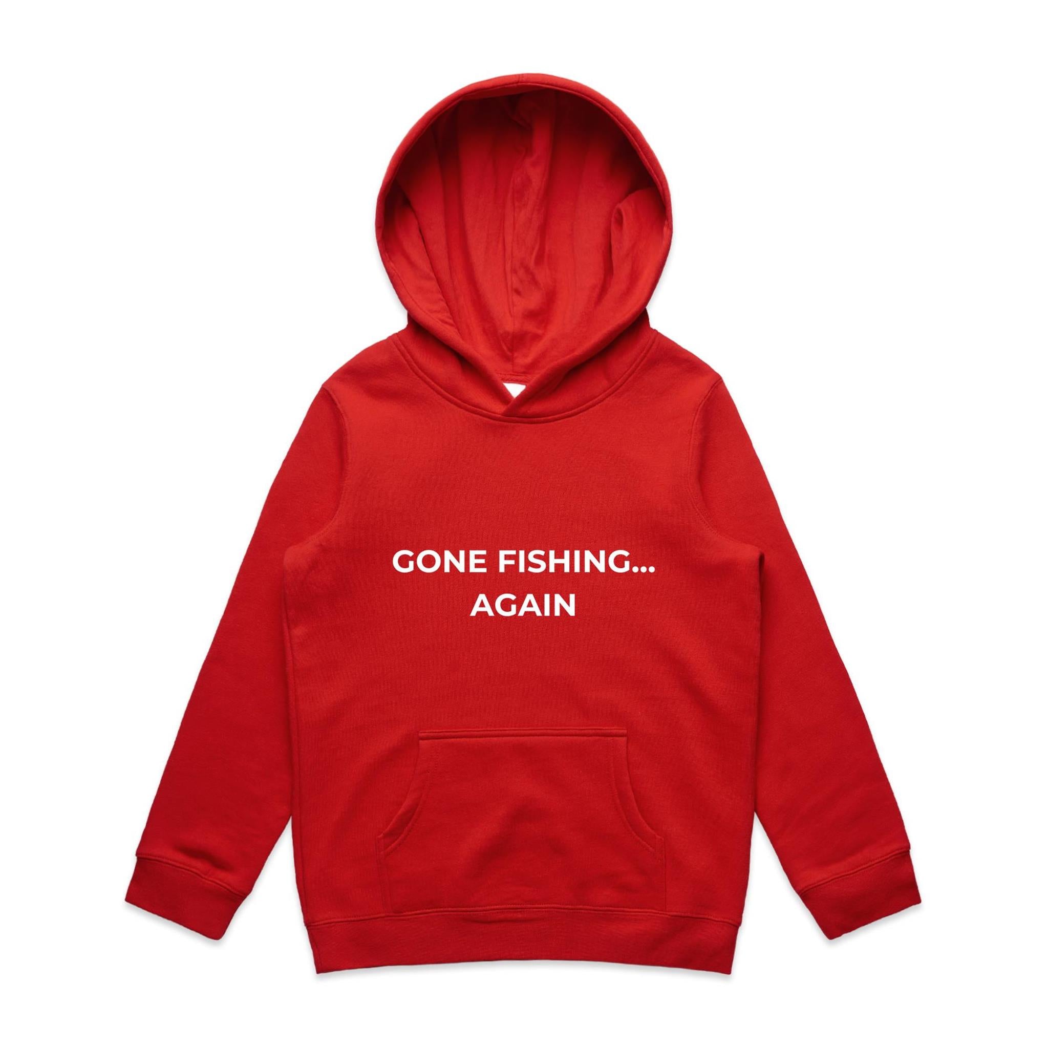 Gone Fishing Again.. Kids Hoodie