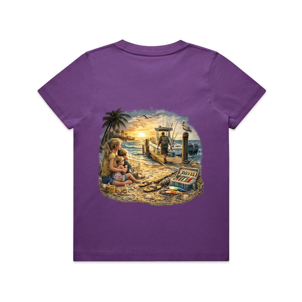 Gone Fishing Again Kids T-Shirt