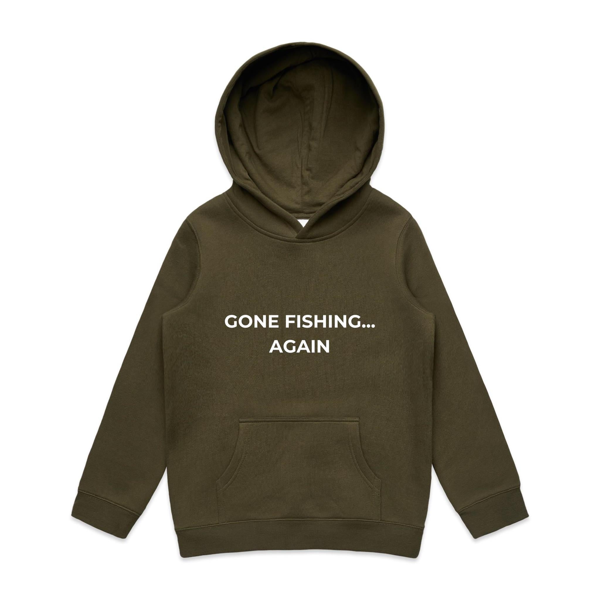 Gone Fishing Again.. Kids Hoodie