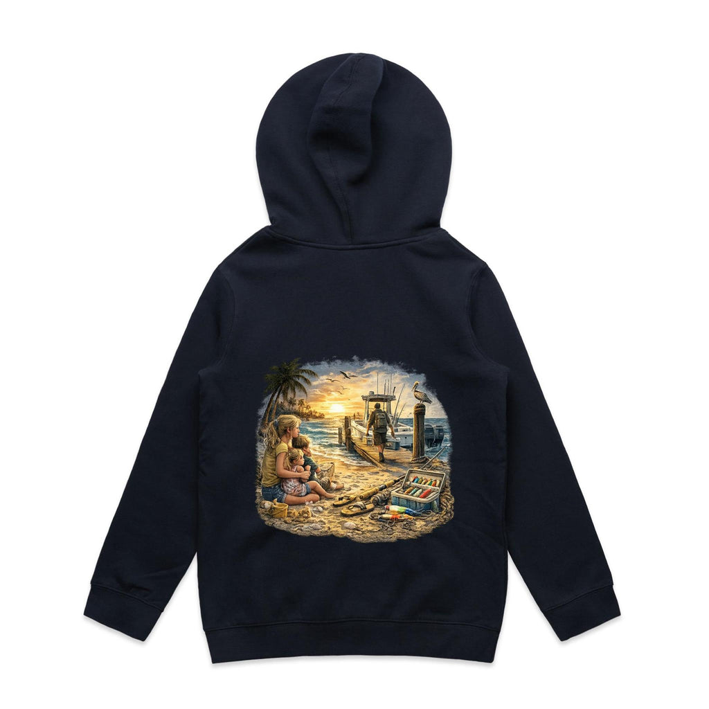 Gone Fishing Again.. Kids Hoodie