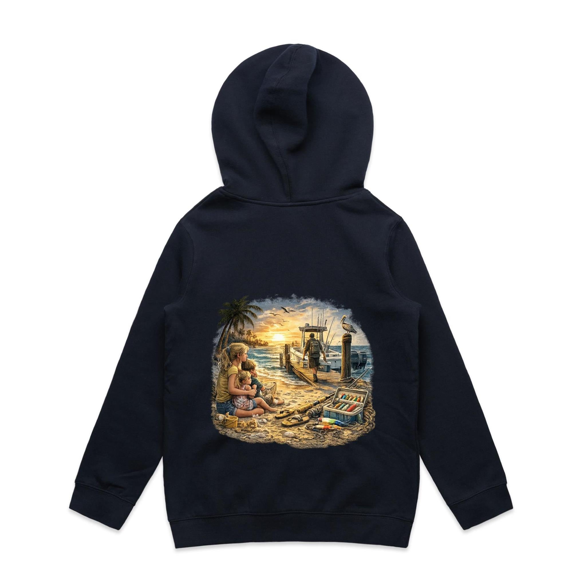 Gone Fishing Again.. Kids Hoodie
