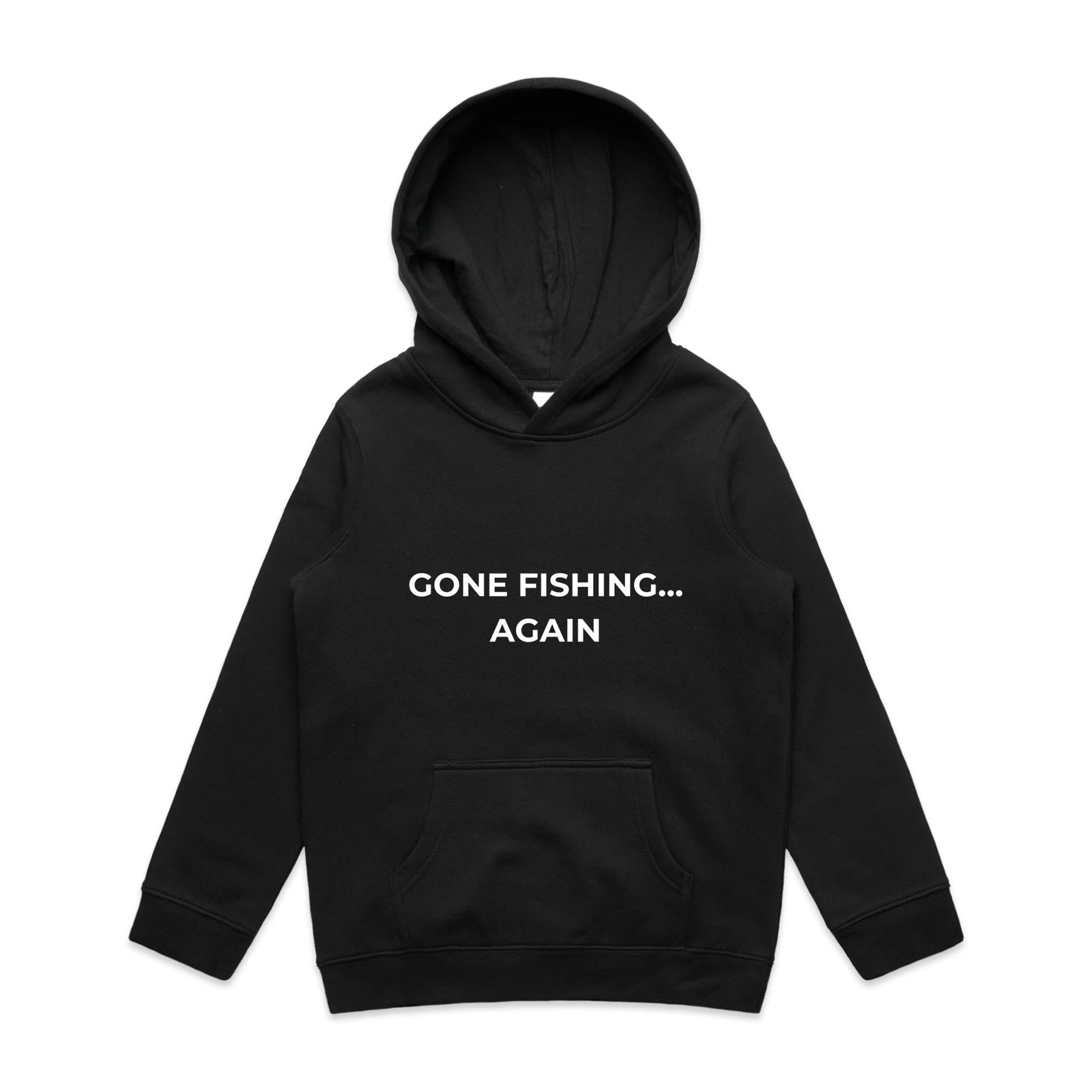 Gone Fishing Again.. Kids Hoodie