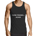 Gone Fishing Again Lowdown - Mens Singlet Top