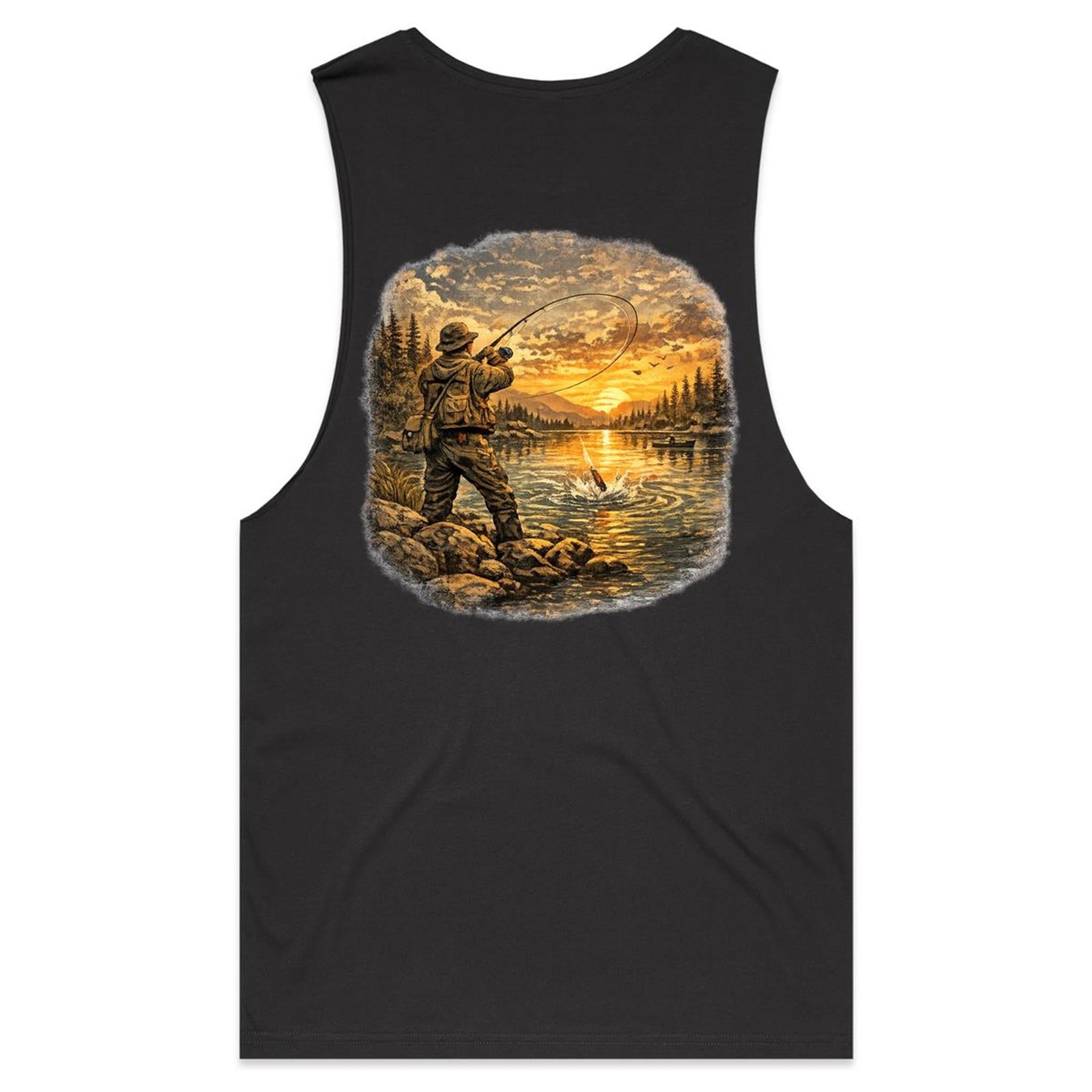 One More Cast Barnard - Mens Tank Top Tee