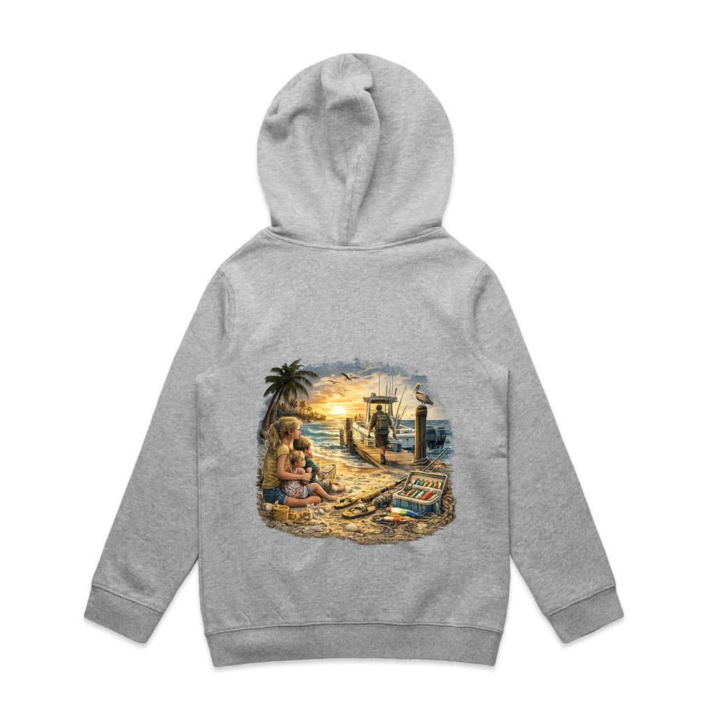 Gone Fishing Again.. Kids Hoodie