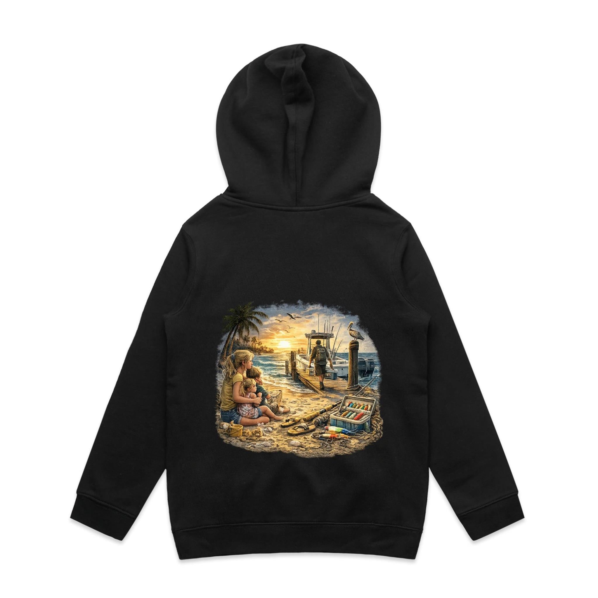 Gone Fishing Again.. Kids Hoodie