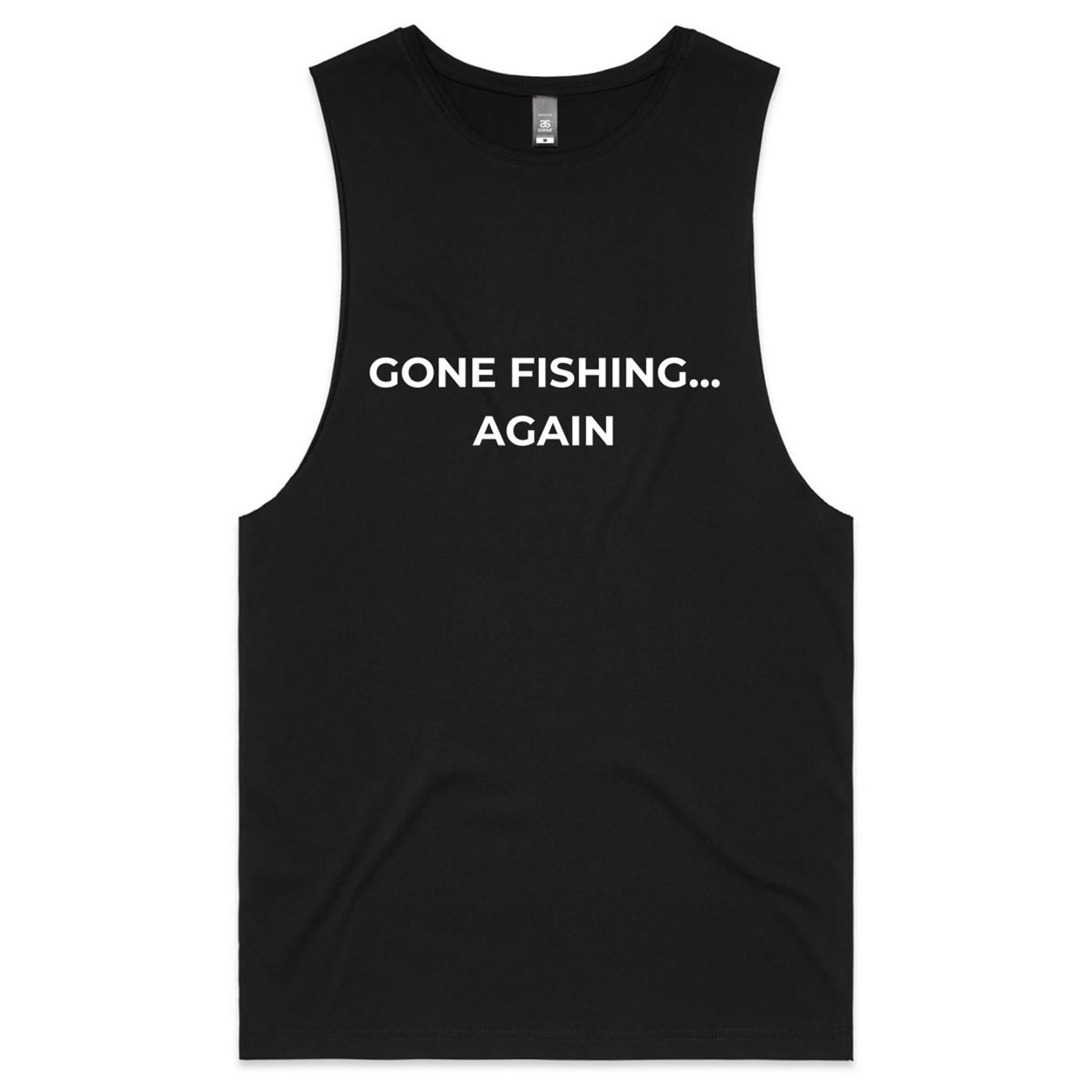 Gone Fishing Again Barnard - Mens Tank Top Tee