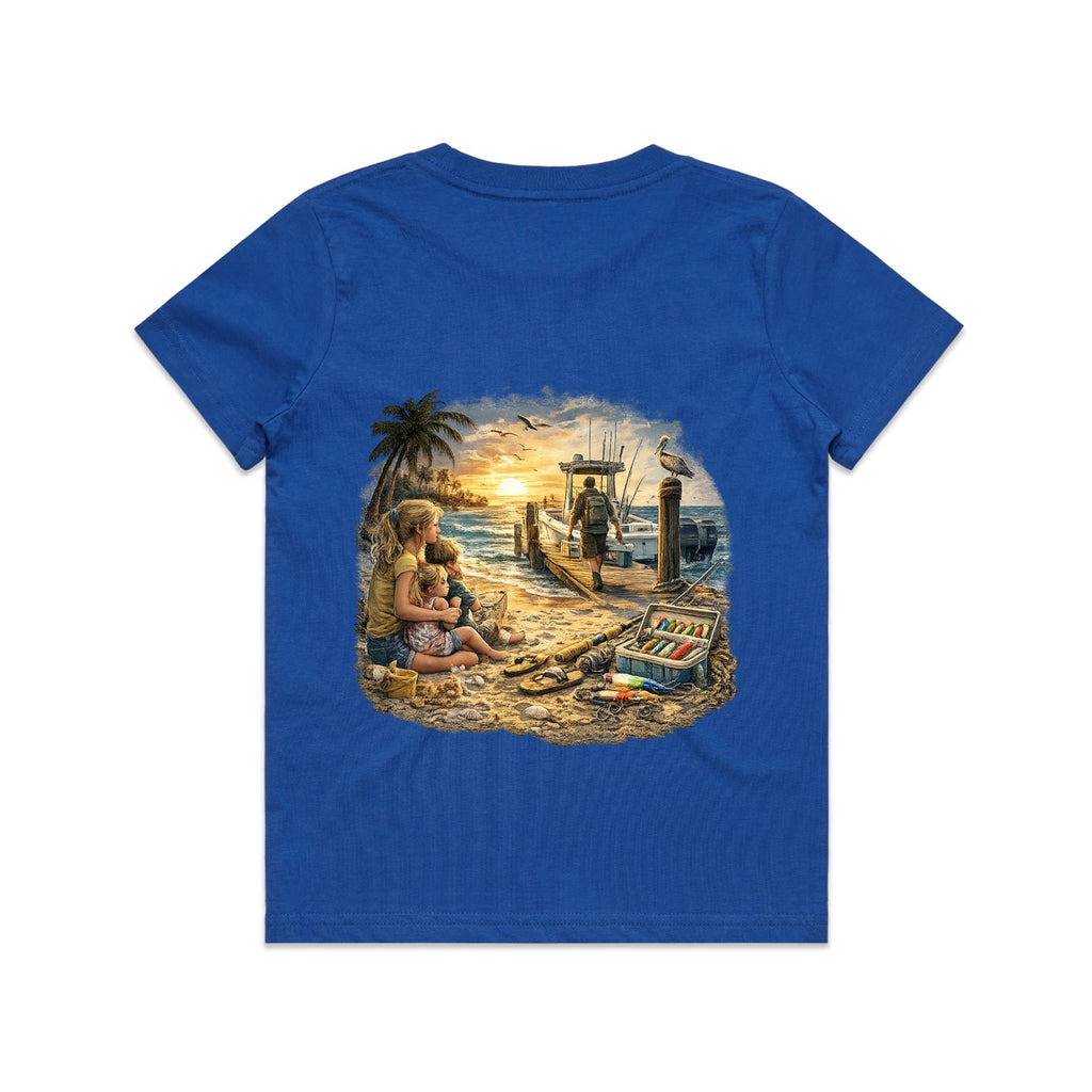 Gone Fishing Again Kids T-Shirt