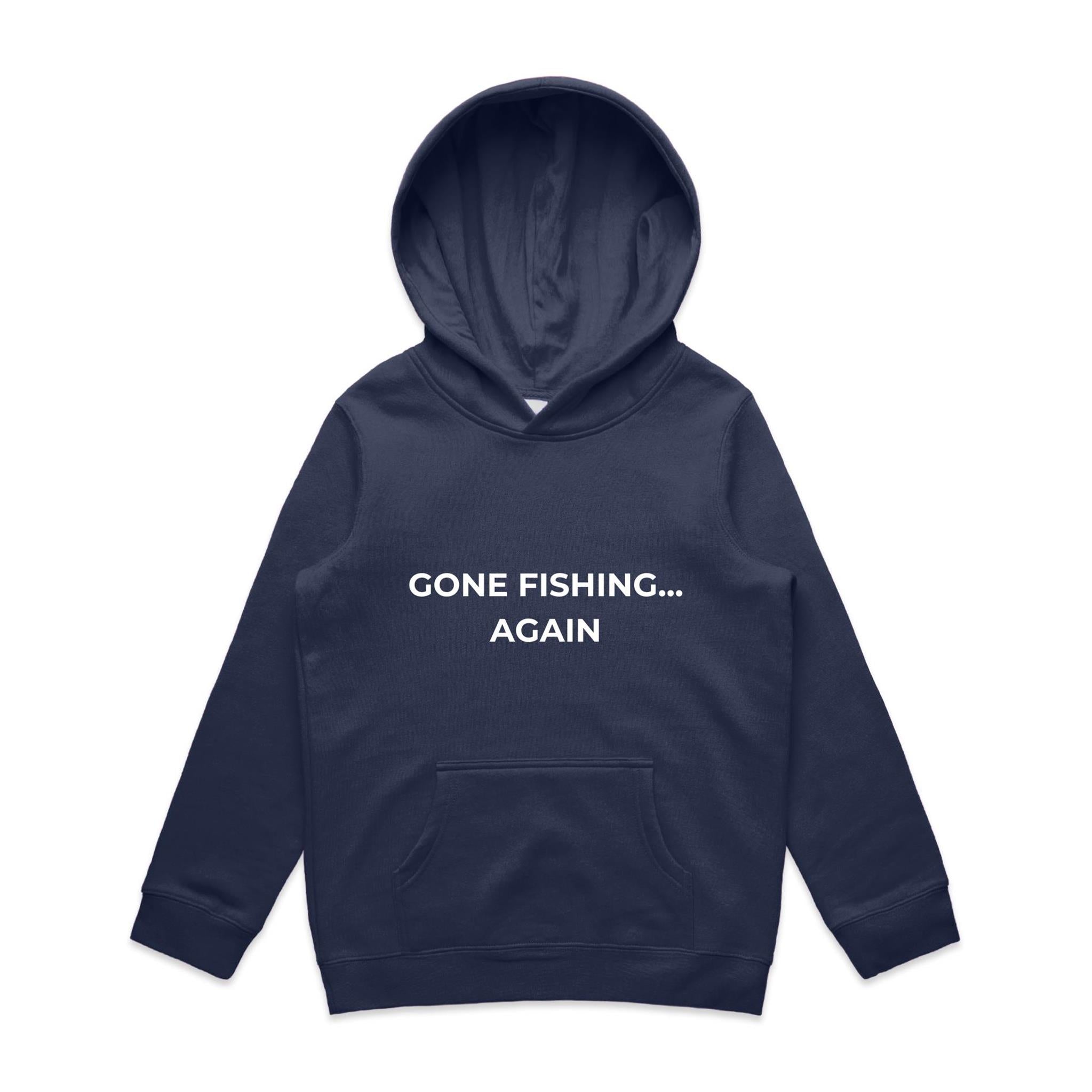 Gone Fishing Again.. Kids Hoodie