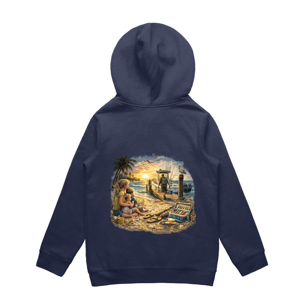 Gone Fishing Again.. Kids Hoodie