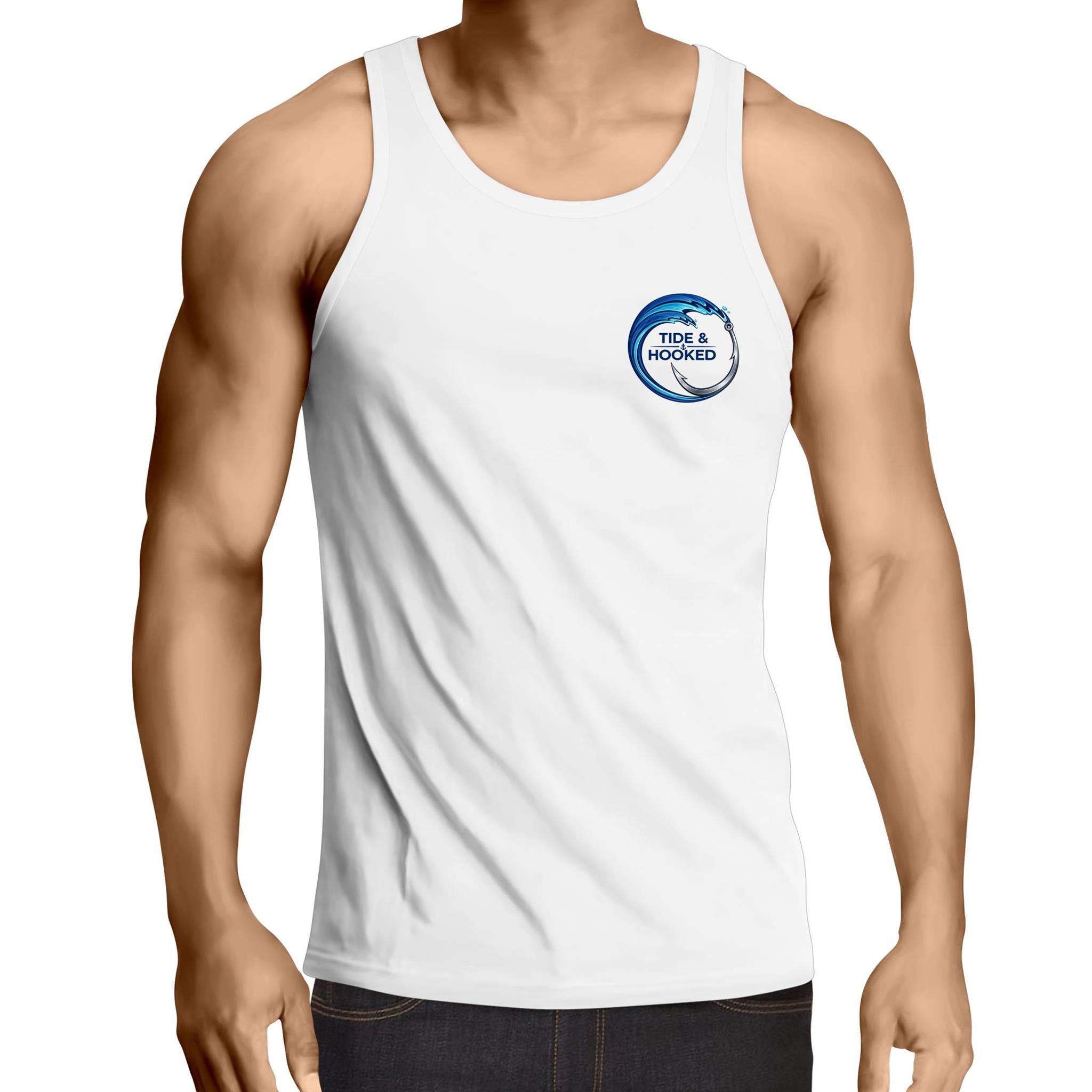 Tide & Hooked Lowdown - Mens Singlet Top