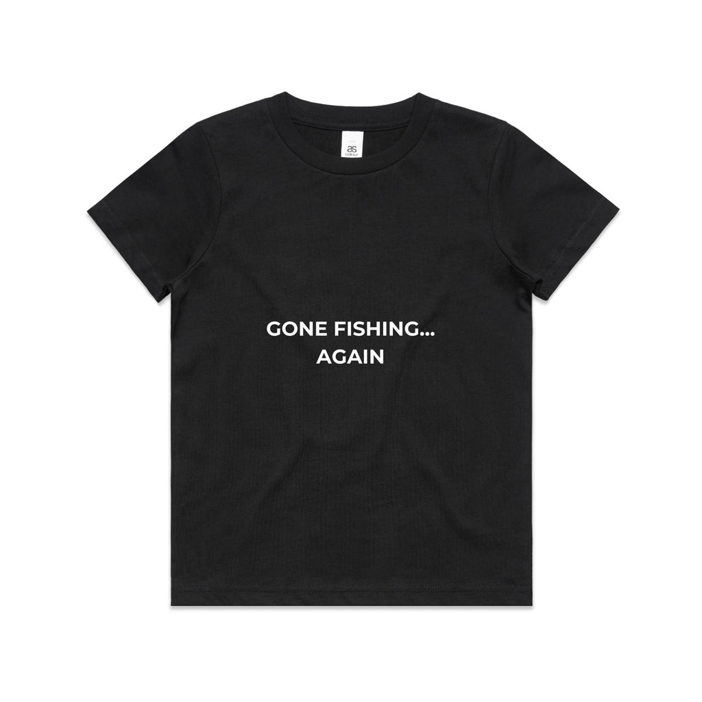 Gone Fishing Again Kids T-Shirt