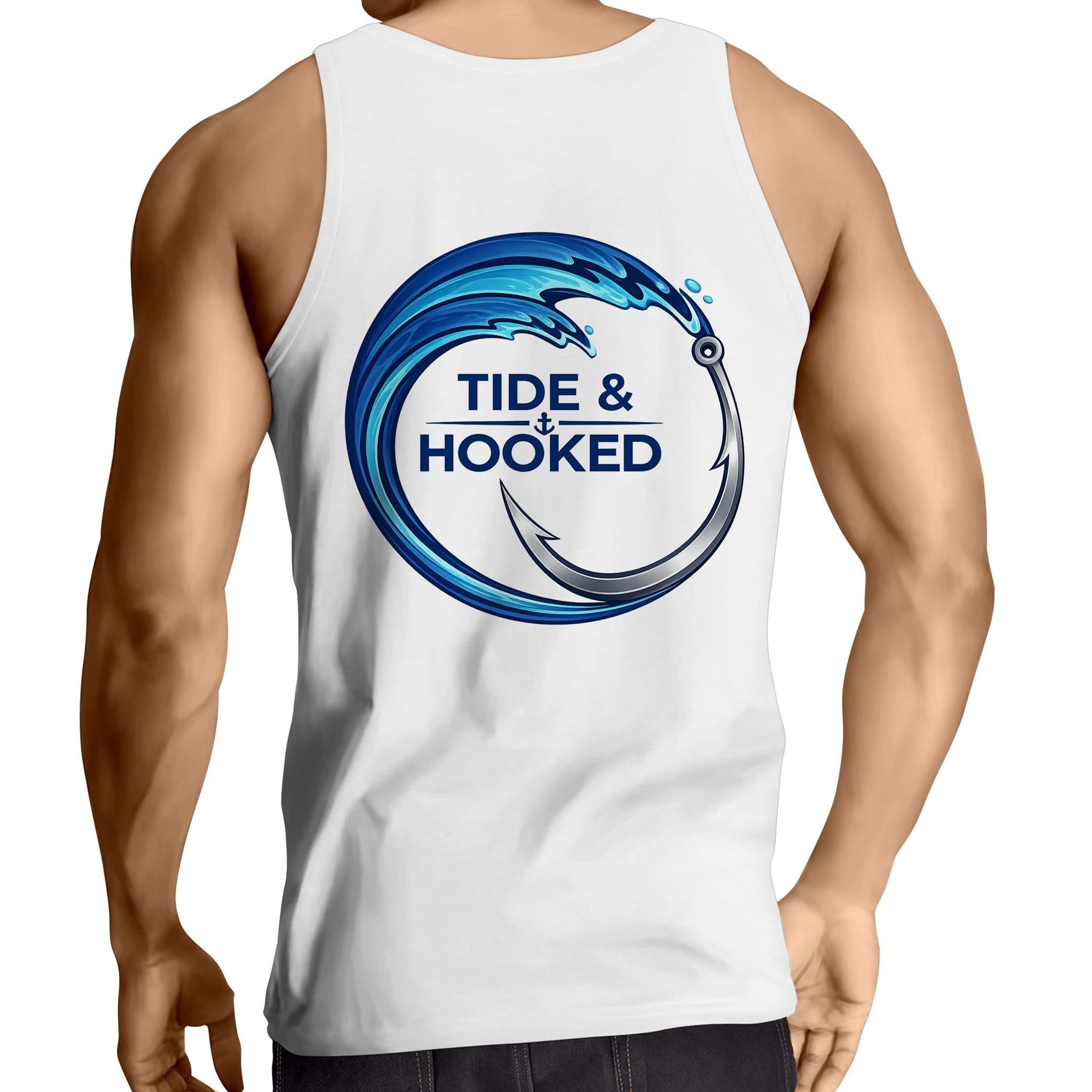 Tide & Hooked Lowdown - Mens Singlet Top
