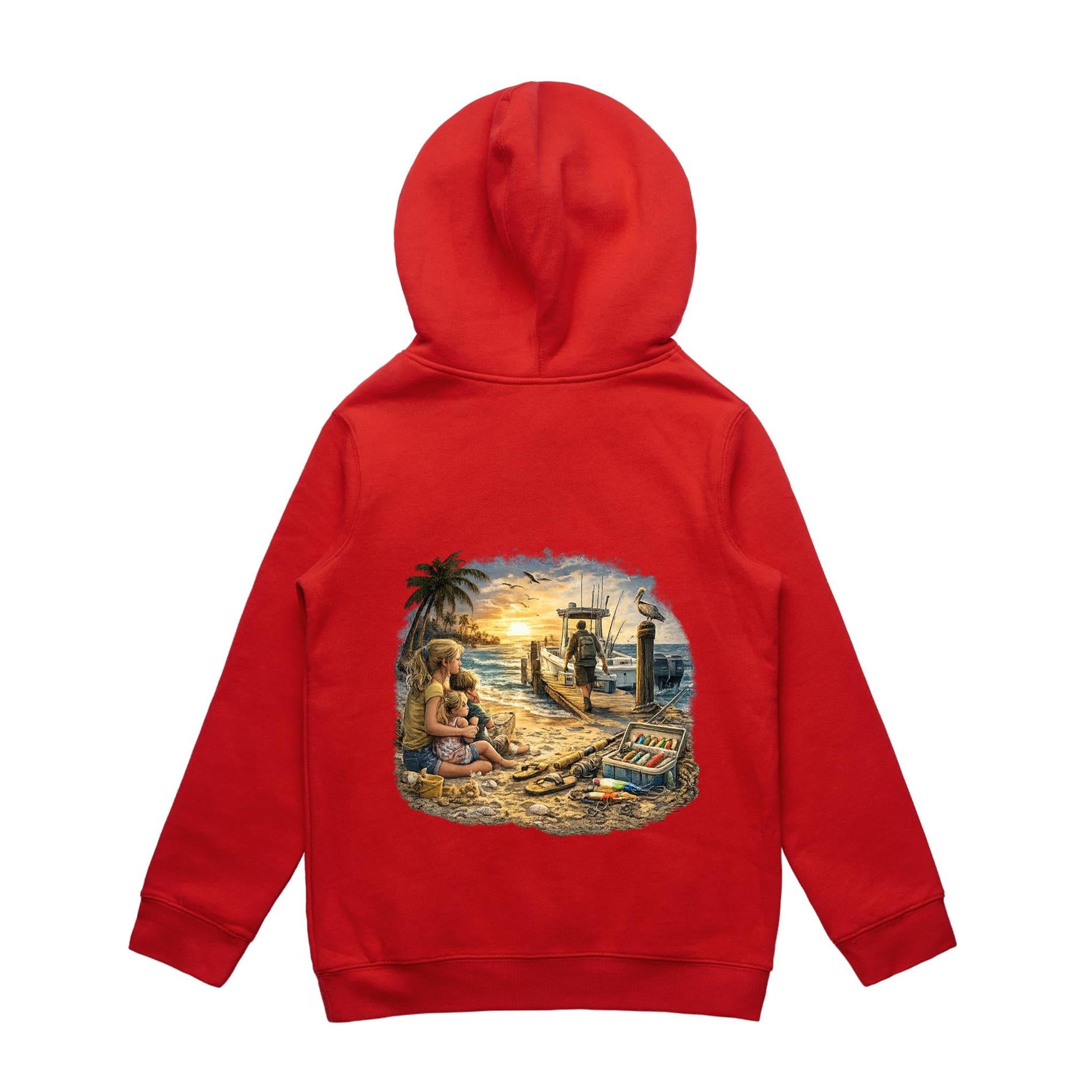 Gone Fishing Again.. Kids Hoodie