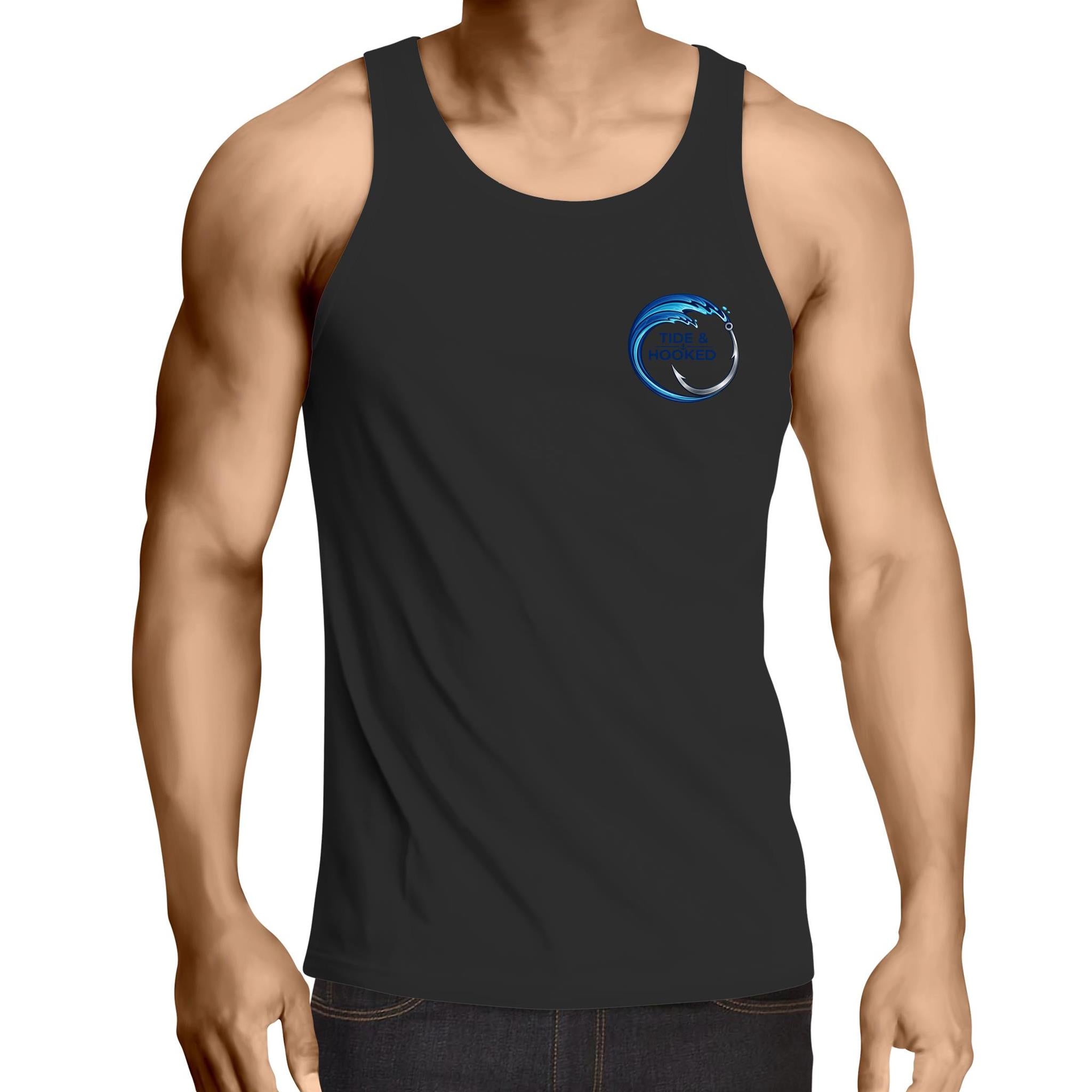 Tide & Hooked Lowdown - Mens Singlet Top