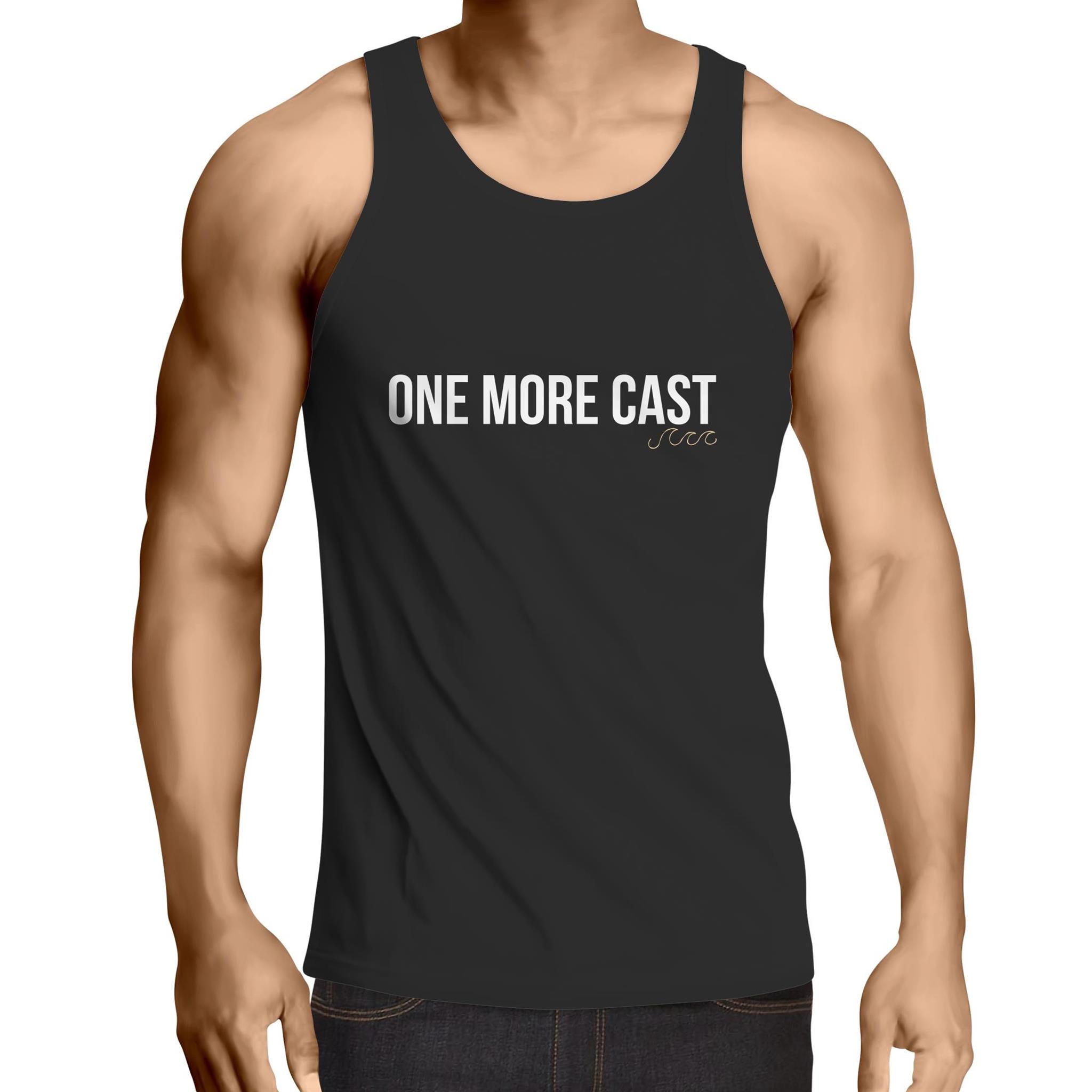 One More Cast Lowdown - Mens Singlet Top