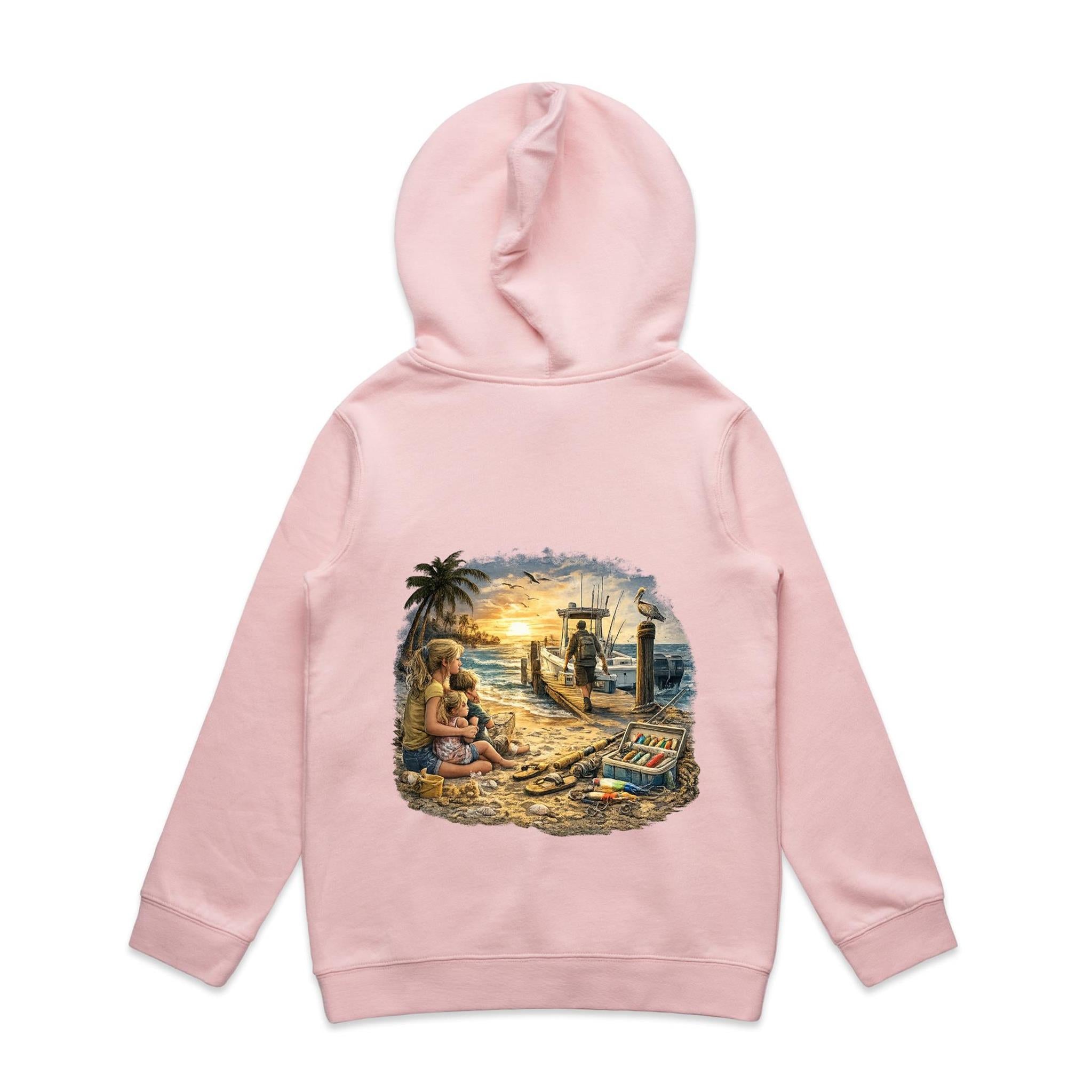 Gone Fishing Again.. Kids Hoodie