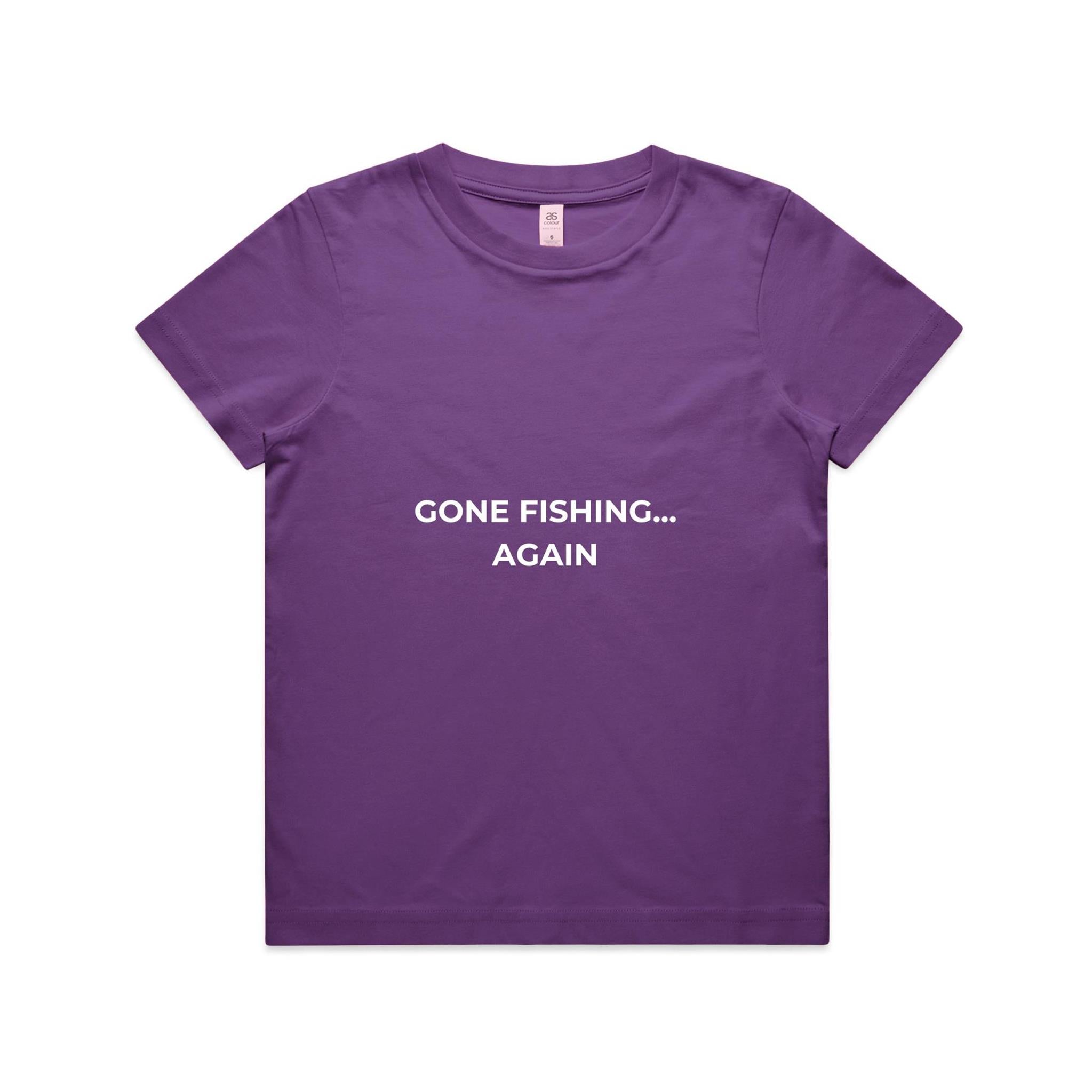 Gone Fishing Again Kids T-Shirt