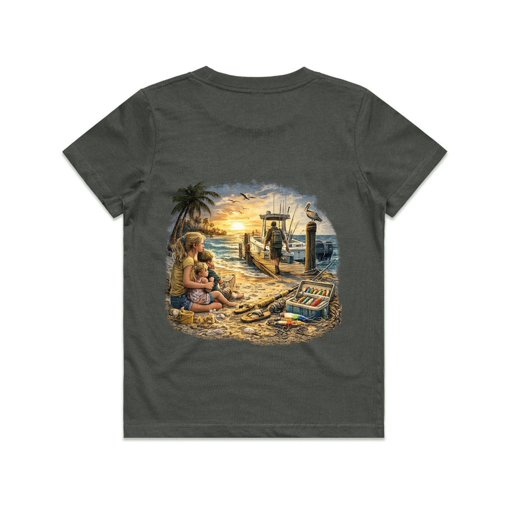 Gone Fishing Again Kids T-Shirt
